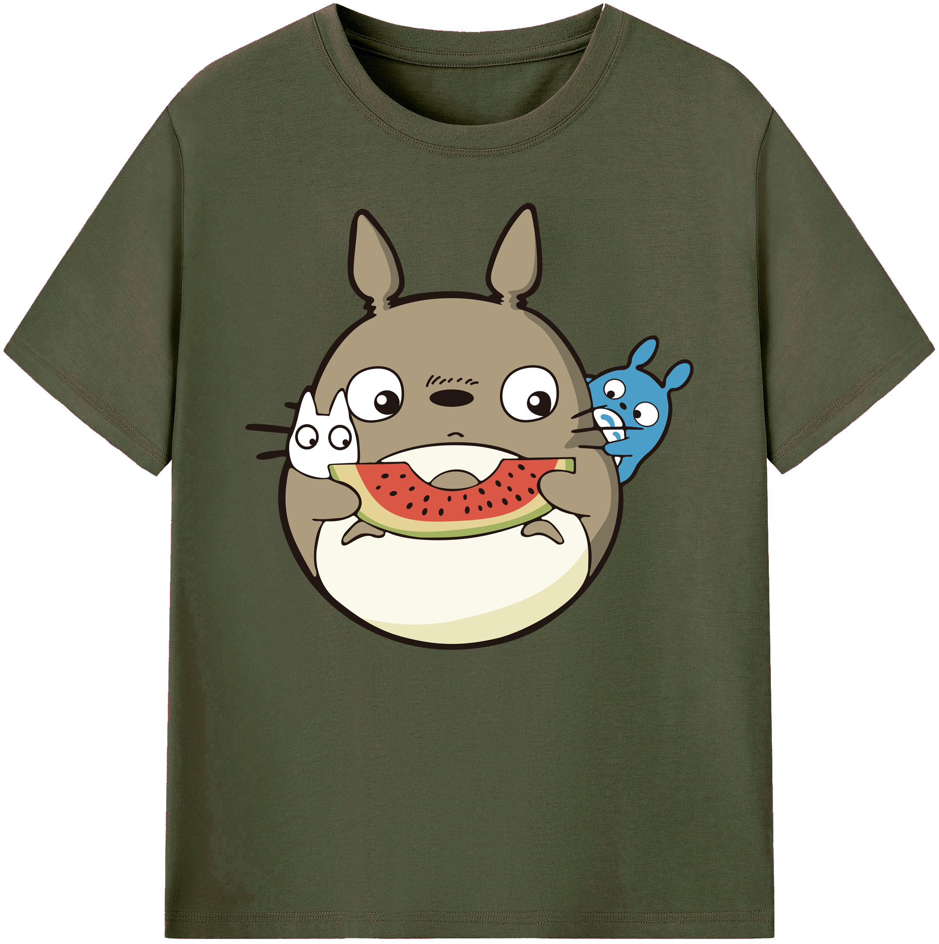 （画像用） となりのトトロ 草壁メイ 草壁サツキ My Neighbor Totoro Satsuki Kusakabe Mei Kusakabe 綿100％ メンズ半袖Tシャツ｜肌触りやわらか＆通気性